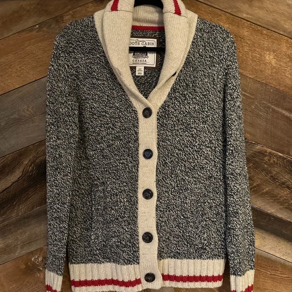 ROOTS Heritage Cabin Shawl Cardigan - Picture 1 of 2